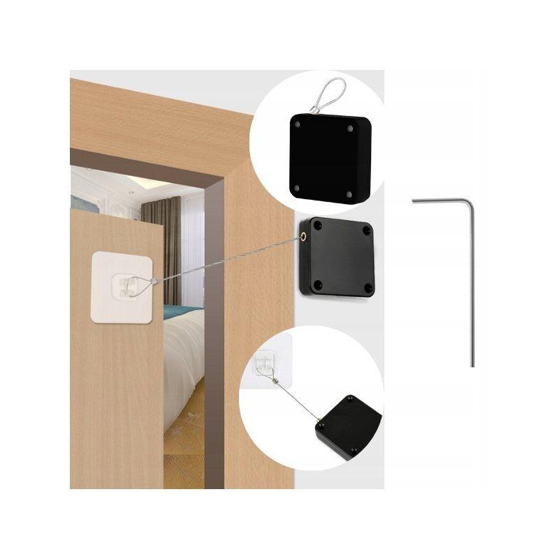 Self-adhesive Roll-Up Door Closer White Cable