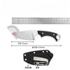 Outdoor Survival Knife Sharp D2 Steel Linen Handle Portable Stonewashed with K Sheath Pocket Knife combat tactical knife