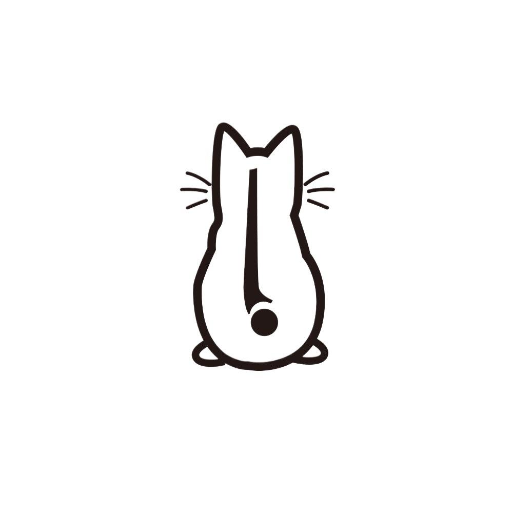 Car Interior Stickers Art Design Fun Cat Car Stickers Window Rear Glass Car Decoration  Styling Stickers and Decals