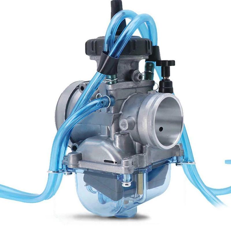 Motorcycle Carburetor Float Bowl Chamber Accessories Motocross ATV For PWK33 34 36 38 40 42mm Carb Plastic Transparent Universal
