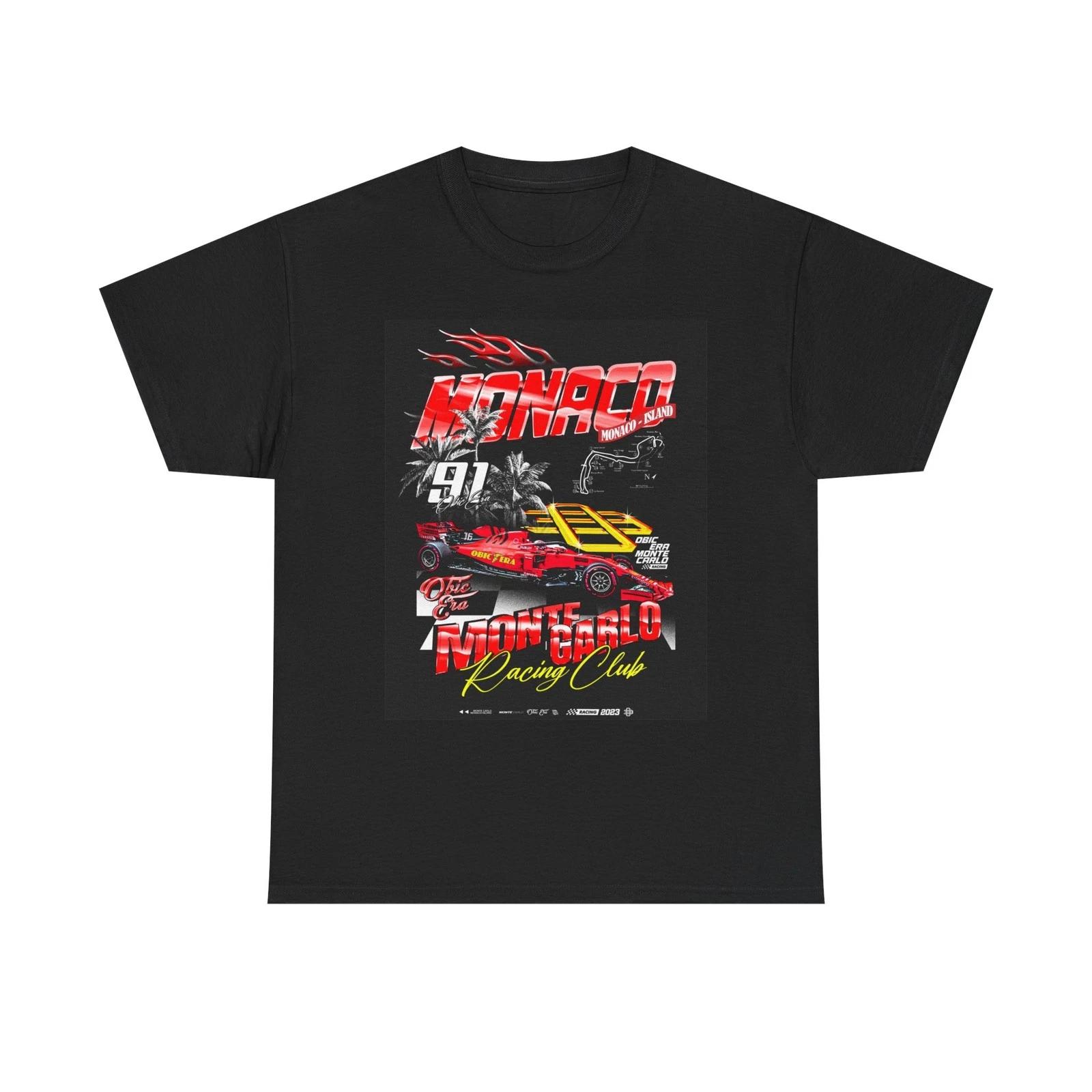 Monte Carlo Racing Club Graphic T Shirt Vintage Unisex Heavy Cotton Tee M