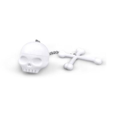 Loose Tea Leaf Infuser Bone Skull Shaped Spices Seasoning Strainer Silicone Tea Bag Strainer Spices Filter Easy Use