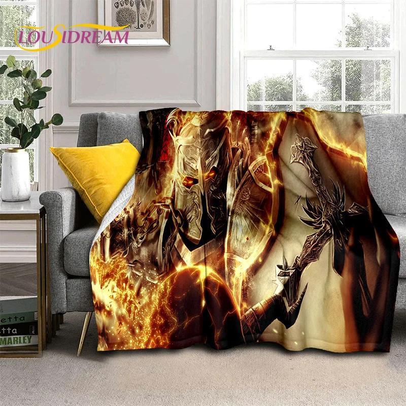 Diablo 3D Retro Game Gamer Soft Flannel Blanket for Beds Bedroom Sofa Picnic,Throw Blanket for Cover Outdoor Leisure Nap Gift