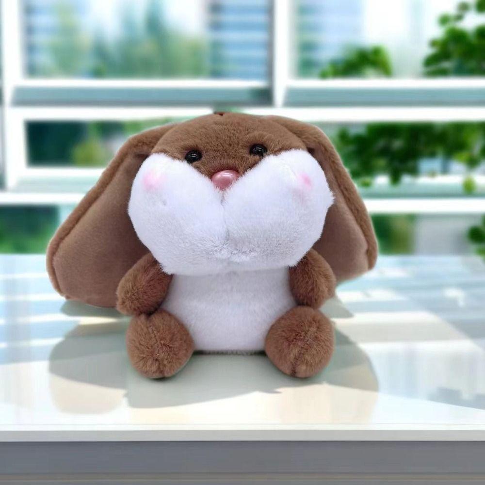 

Stuffed Rabbit Plush Doll Keychain Chubby Rabbit Plush Pendant Plush Gift style 4