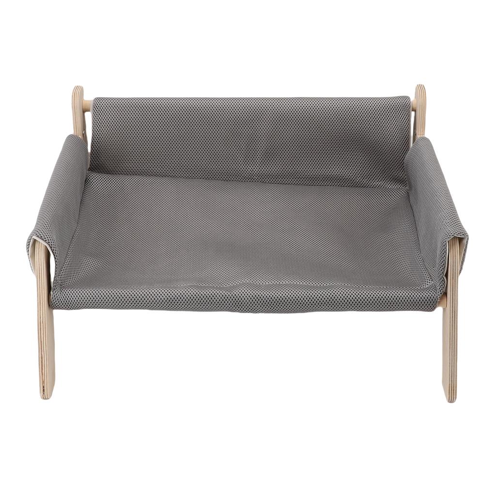 Elevated Cat Couch Wood Structure Stable Support Relaxing Strong Load Capacity Cat Sofa Bed for Home