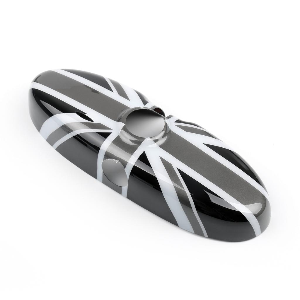 Black Union Jack UK Flag Rear View Mirror Cover For MINI Cooper R55 R56 R57 NEW