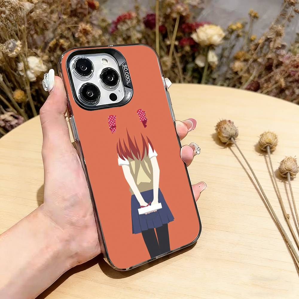 

Чехол для телефона Monthly Girls Nozaki kun для iPhone 17,16,15,14,13,12,11 Plus,Pro Max,XS, Цветной Серебряный Покрытие Внутренняя Крышка iPhone15ProMax