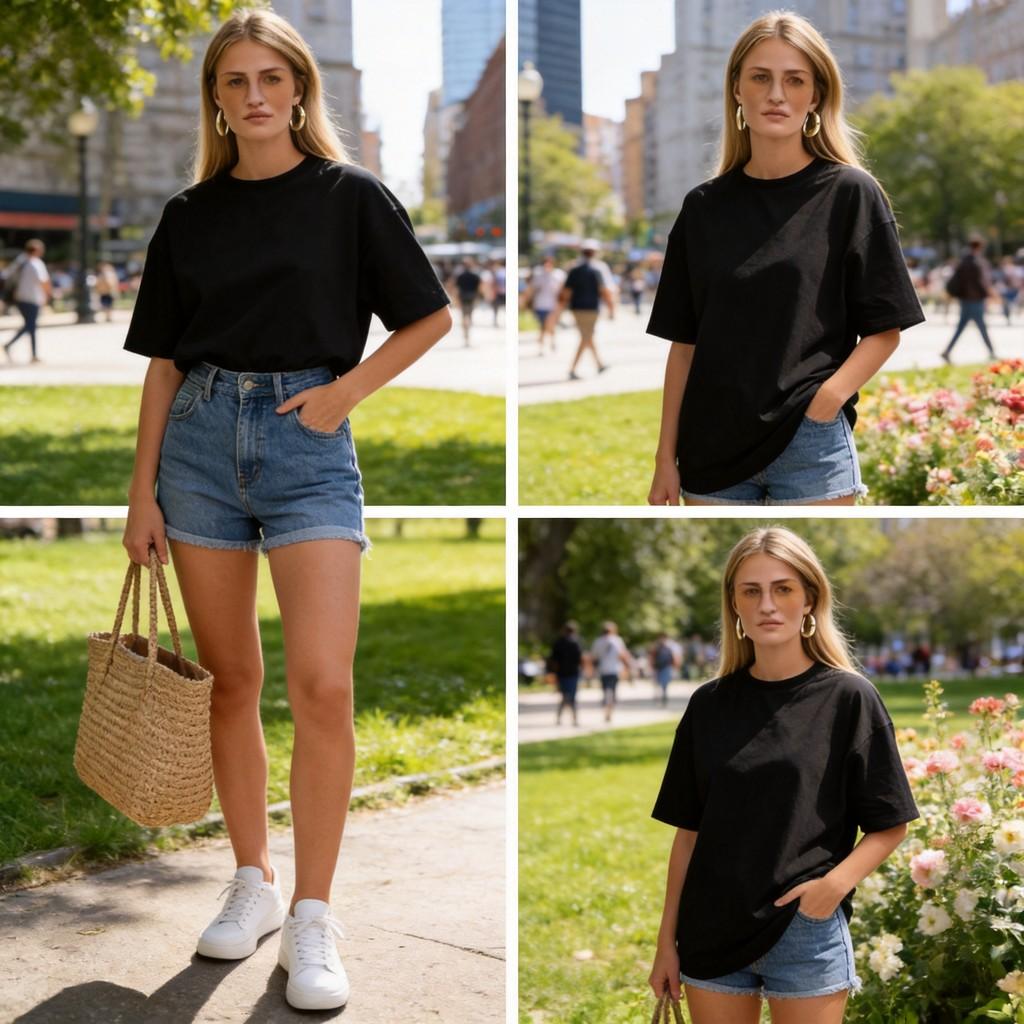 Cotton T Shirt For Women With Letter Print Stylish Oversize Casual Summer Wear