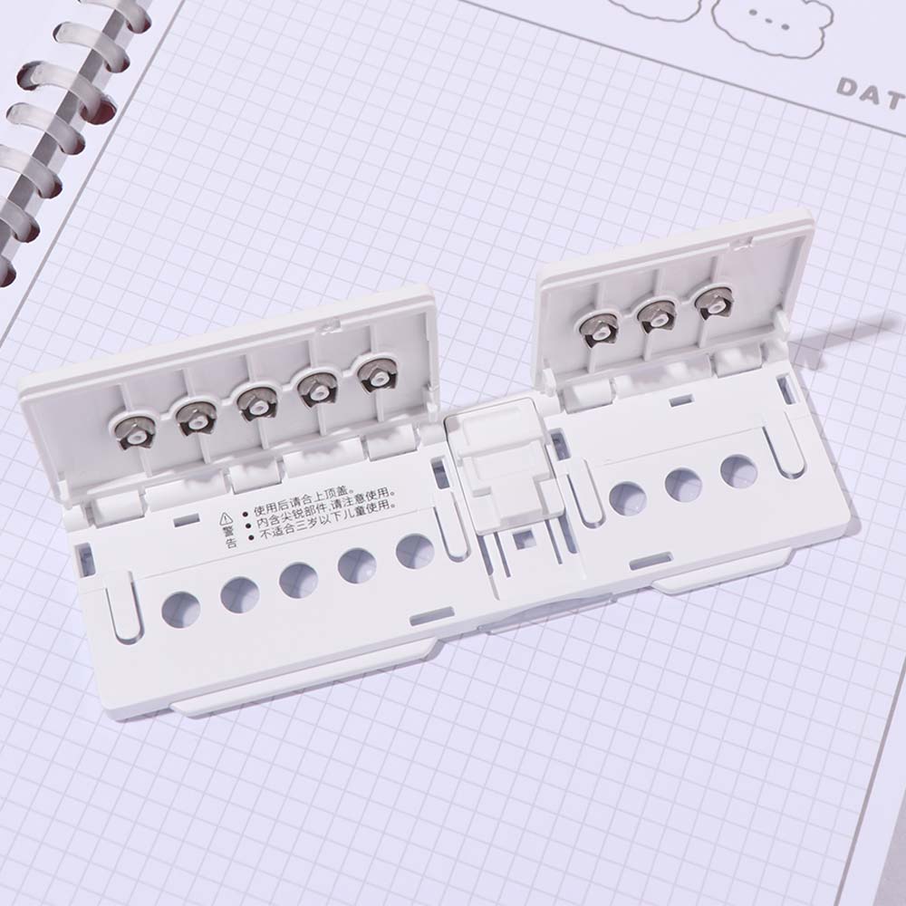 DIY Scrafts Loose-leaf Punch Paper Cutter DIY Hole Punch Portable 8-hole Paper Punch School