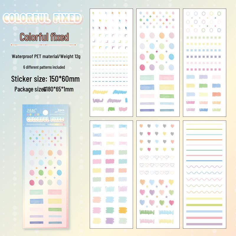 Yuezhen PET Waterproof Journal Film Sticker Pack