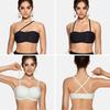 OEAK Trägerloser BH für Damen Gelee Push-up Tube Top BH Rutschfester Rand Weicher Stütz-BH