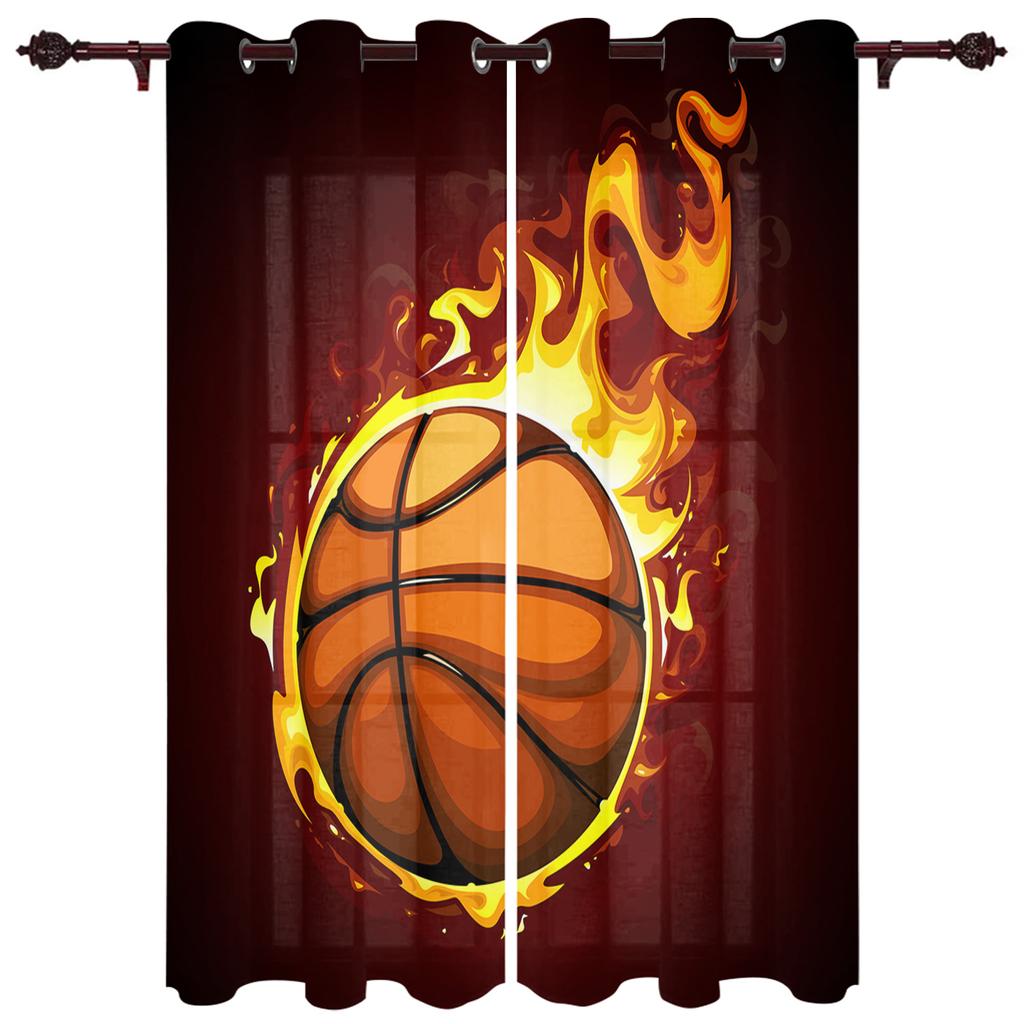 Fotbalové závěsy Míče Fotbalový design Ložnice Kuchyně Obývací pokoj Dekorační předměty Okenní závěsy do obývacího pokoje