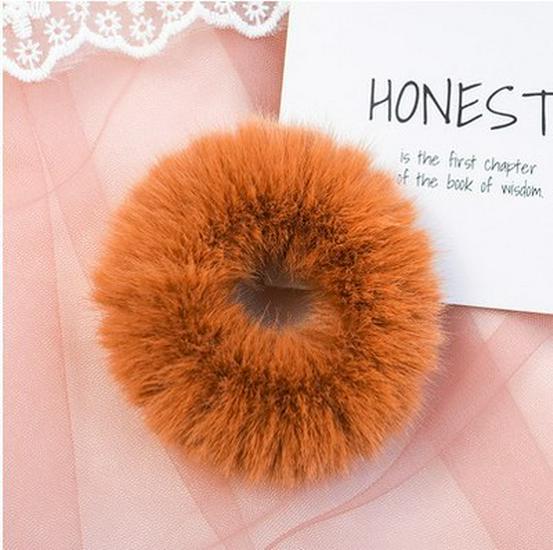 Autumn & Winter Fluffy Faux Fur Hair Tie - Korean Fairy Headwear Mink Hair Rope