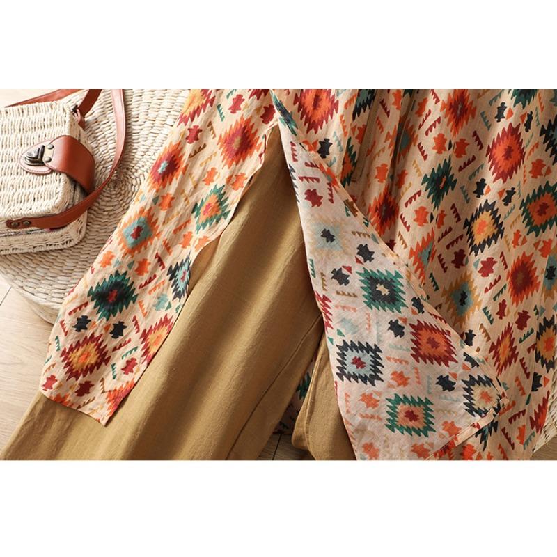 Floral Ethnic Style Casual Summer Women S Skirt Pants