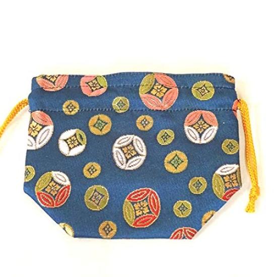 Pieza de Shogi Hecha a Mano Diseño Marubishi Bolsa de Suministros, Nishijin-ori,