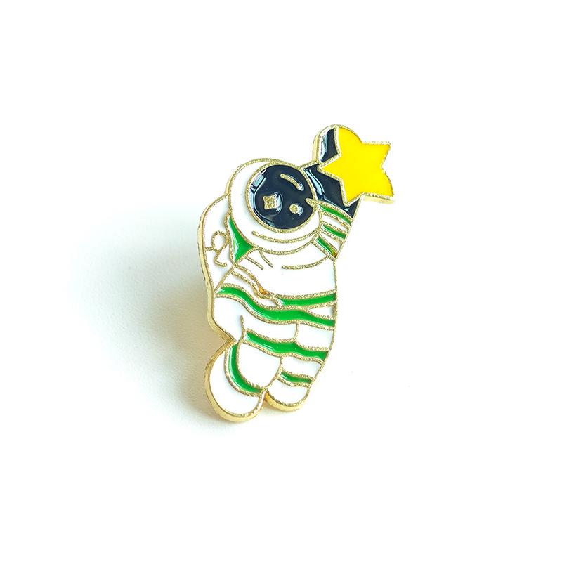 Cute Cartoon Metal Brooch - Trendy Fashion Accessory