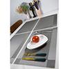 Non-Slip Placemats Set of 6, Heat Stain Ressietant Wipeable Kitchen Dining Table Decorations Easy to Clean Mats, Anti-Skid Vinyl Washable Place Matt