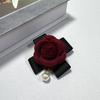 Designer's Rose-Scented Fabric Brooch Camellia Corsages with Elegant Ribbon Fashion Brooches for Women