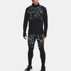 Under Armour Patterned Waterproof Breathable High Neck Pullover Long Sleeve T-Shirt Men Tops Black 1373212-001