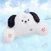 Cartoon Dog Plush Toy with Hat, Cute Puppy Lumbar Support Cushion, Companion Stuffed Animal