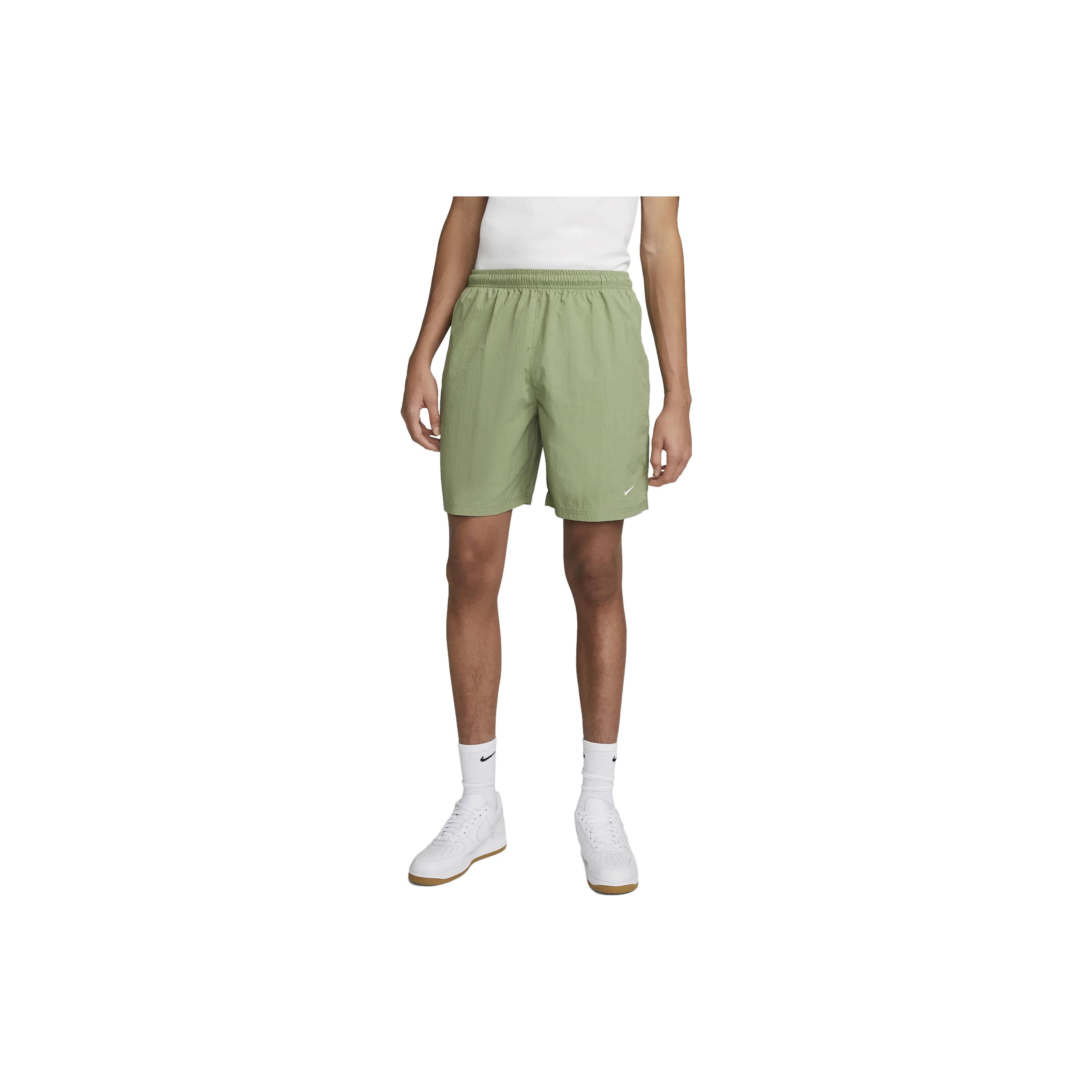 

Nike Шорты Solo Swoosh Woven Oil Green/White для мужчин в уличном стиле DX0749-386 M