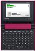 Casio Japonský elektronický slovník Ex-word, Kompaktní model XD-C500RD, Červený