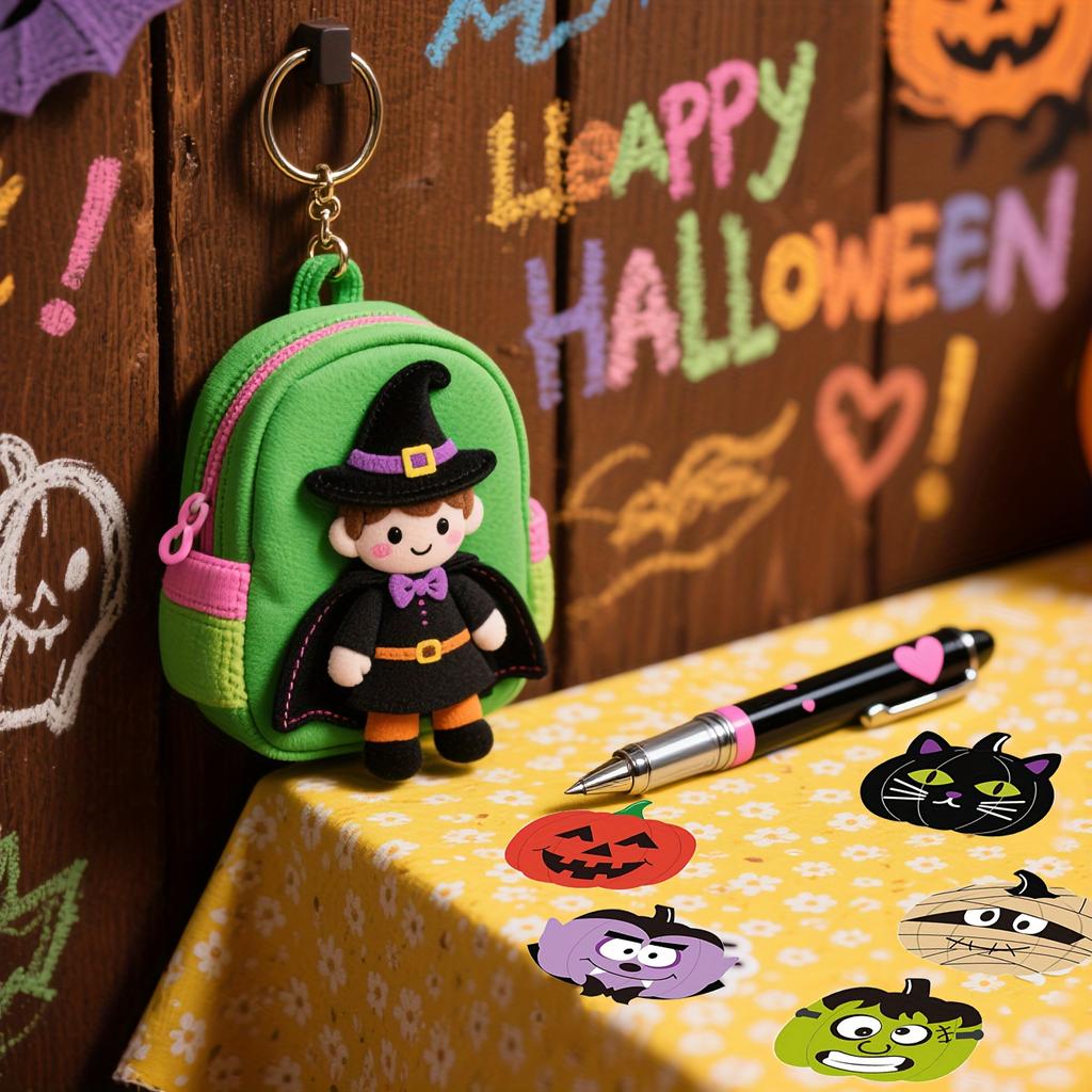 Halloween Horror Kürbis Aufkleber - 8 einzigartige Kürbisdesigns für Umschläge, Wasserflaschen, Handyhüllen, Journals & DIY Dekorationen