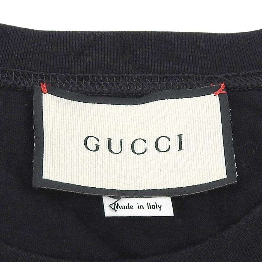 Gucci Men's Logo Short Sleeve T-Shirt, Black, Size S, 492347 Tops S blackUsed