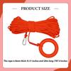 Water Float Lifesaving Rope Throwing with Secure Snap Hoop Life Line 8mmx20M for Buoyant