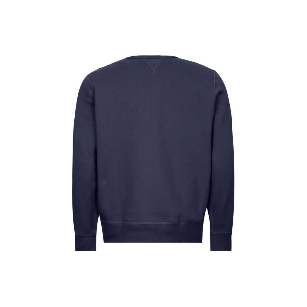 Polo Ralph Lauren Crew Neck Solid Logo Embroidered Pullover Sweatshirt Men sweatshirt Navy-Blue 710766772-003