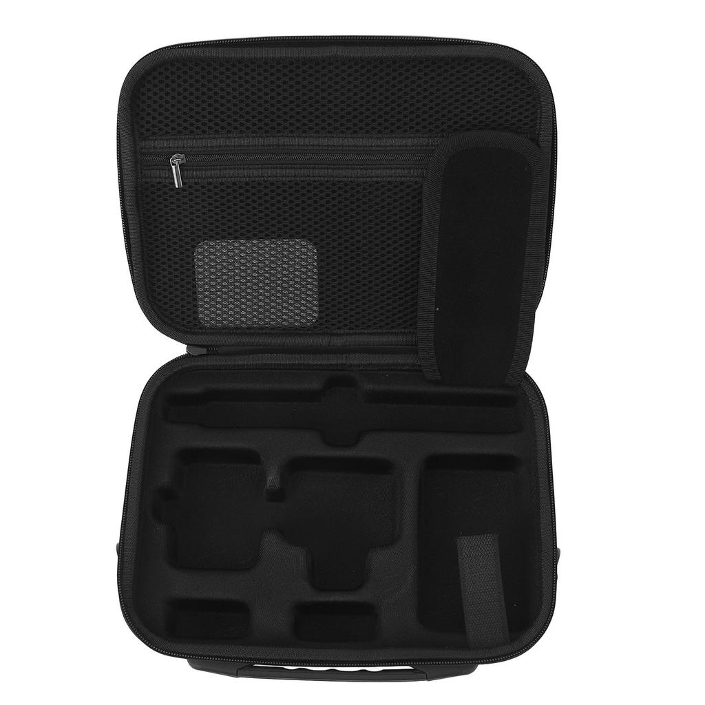 Action Camera Carrying Case Storage Bag PU 2 Way Zipper Soft Liner Camera Accessory with Shoulder Strap for Insta360