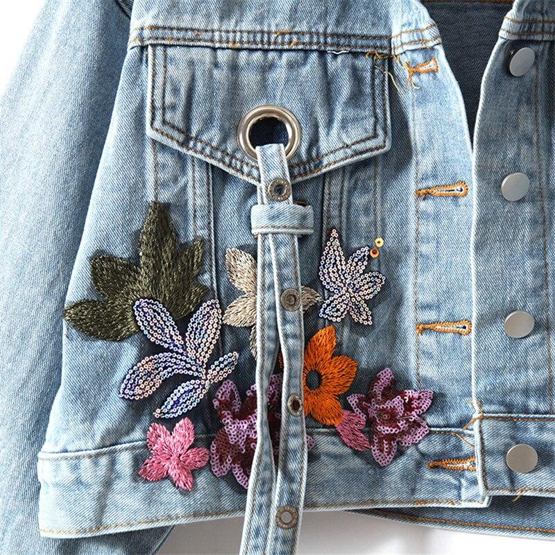 Buy Women Sequins Denim Jacket 