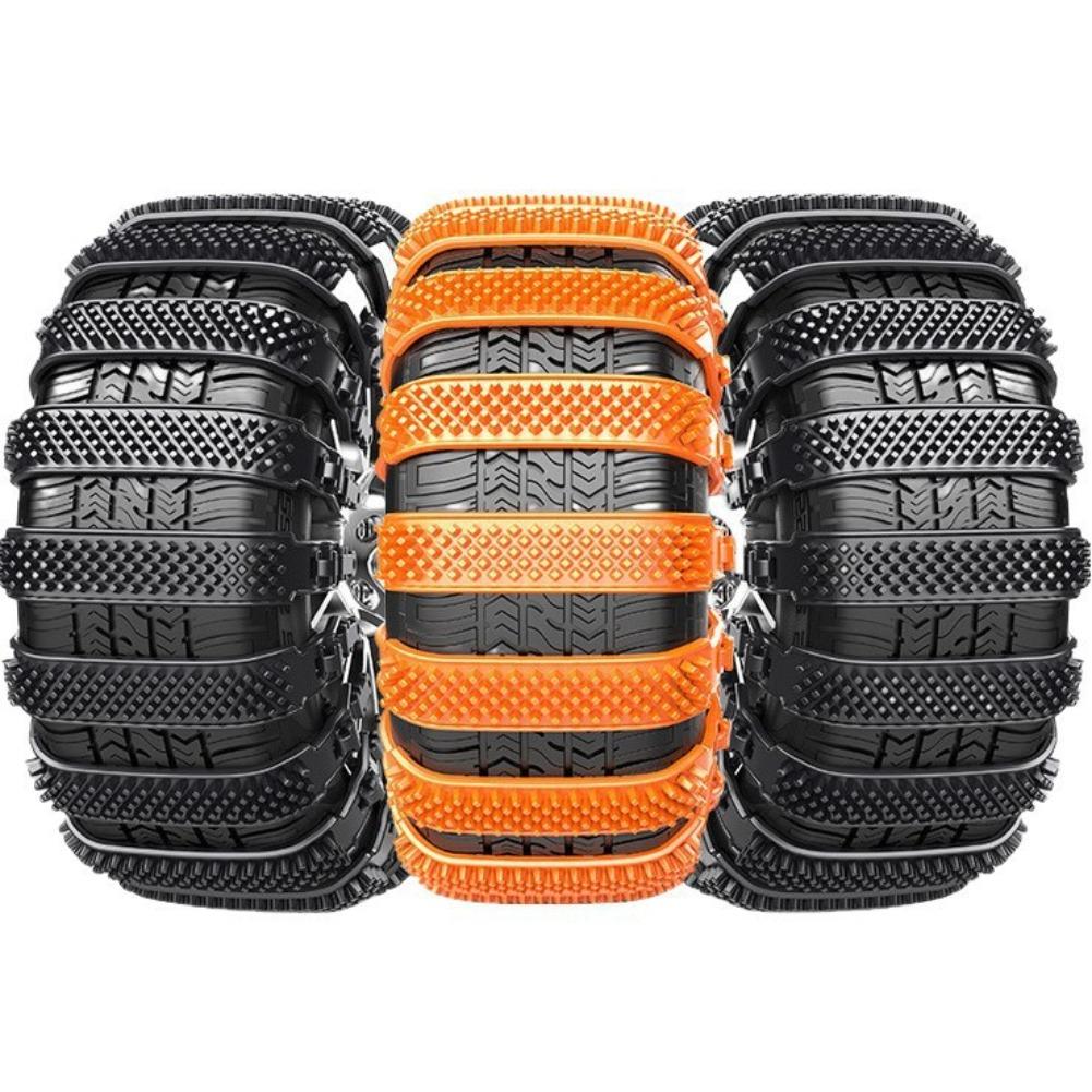20/10pcs Snow Chain Urethane Set Wheel Ties Belts Widen Thicken Car Tire Crawler Anti-skid Wheel Tyre Ties Winter Emergency Tool