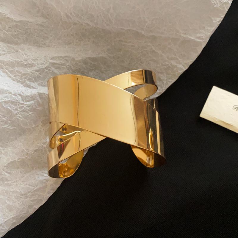 

Европейско-американский металлический геометрический открытый браслет: Ретро, Модный браслет высокого класса