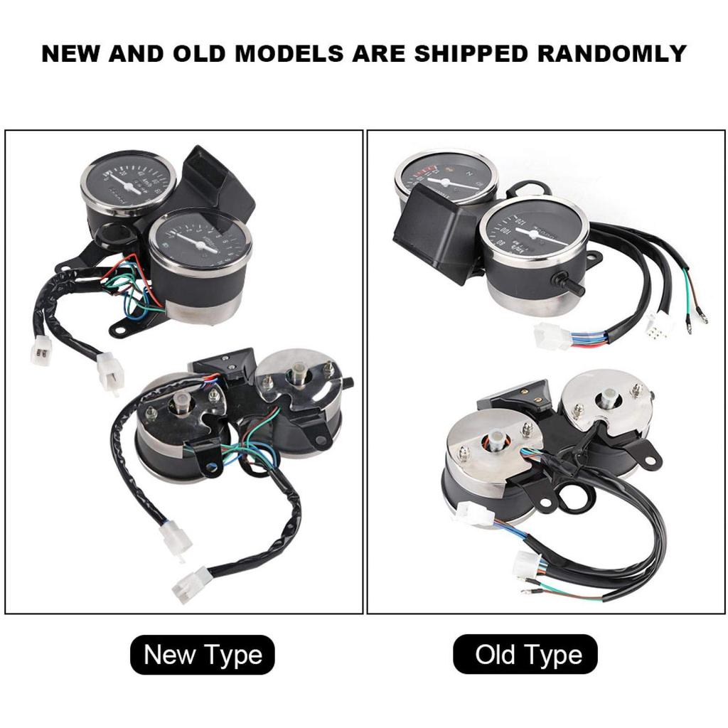 Yctze Motorcycle Speedometer Odometer LED Motorcycle Modification Accessories Speedometer Odometer Tachometer for Suzuki GN125