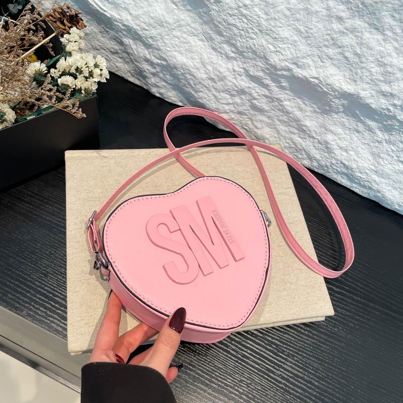 2025 Valentine's Day Popular Heart-Shaped Shoulder Bag for Women - European & American Fashion