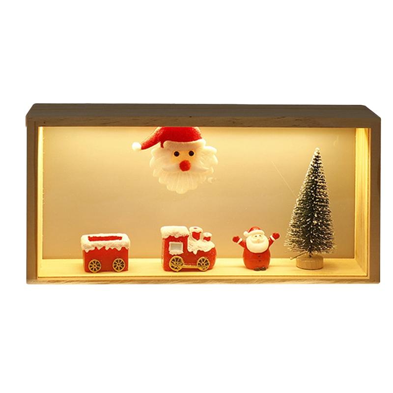 

M-Современный подсвечник на Рождество, Светодиодный Санта-Клаус, Украшения, Подставка для презентаций, Подставка для украшения мини-елки XL