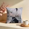 Fashion NNieRAutomataing Cushion Cover Stylish Washable Pillow Cover Ideal for Couch Bedroom Car Decoration