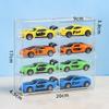 1/4pcs Stackable Car Display Box Dustproof Transparent Car Storage Box Acrylic Cabinet Rack  Kids