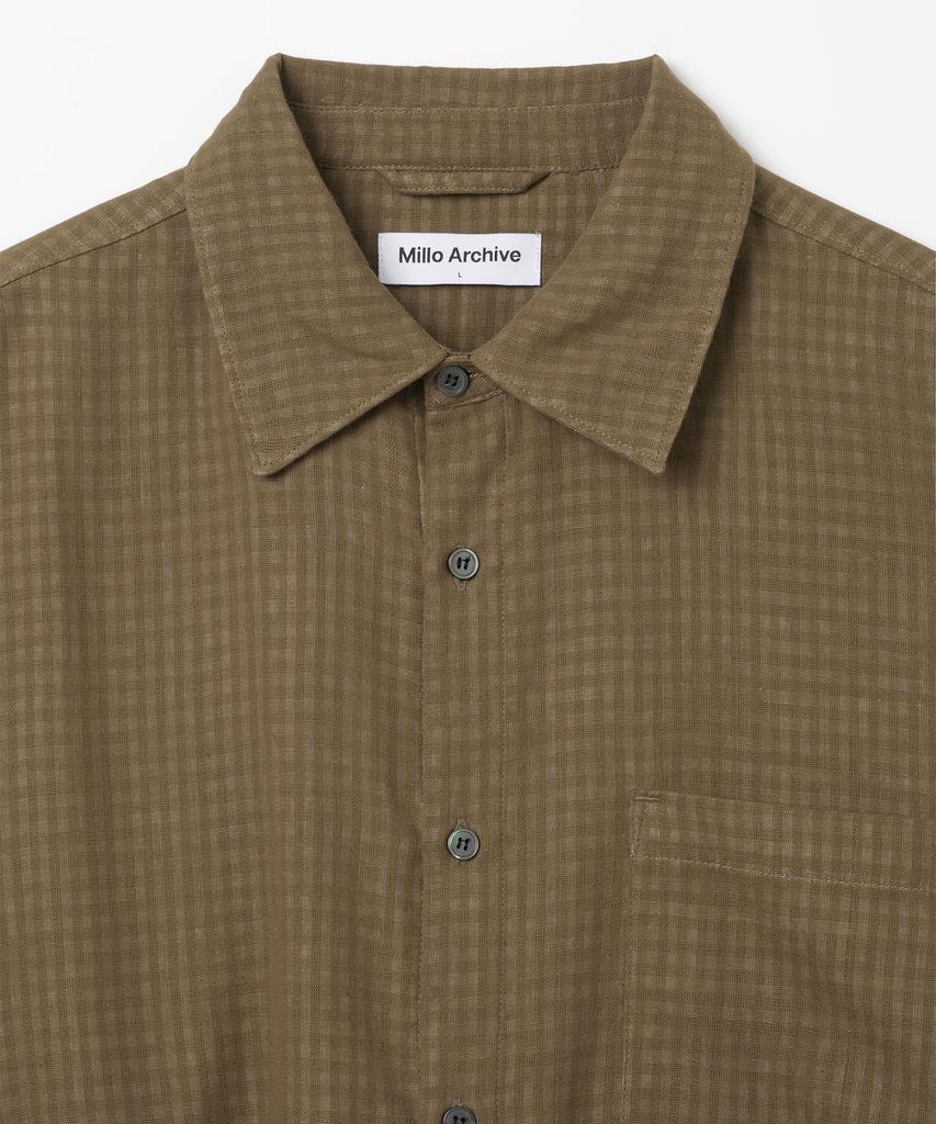 MILLO ARCHIVE Double Layered Shirt [Brown]