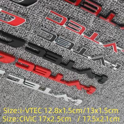Stil Nou Mașină 3D CIVIC I-VTEC Emblema Metal Crom Aliaj Zinc Autocolant Insignă Caroserie Mașină Accesoriu Auto