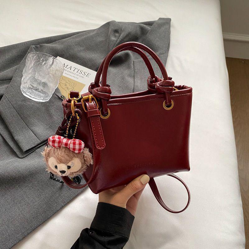 Retro Myerard Brown Women's Small Crossbody Bucket Bag - Versatile and Popular for Autumn/Winter