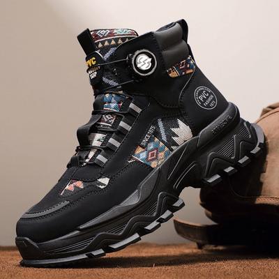 Herbst Neue Schuhe für Herren Stiefel Outdoor Mode Print Lässig Sport Wanderschuhe Stiefeletten