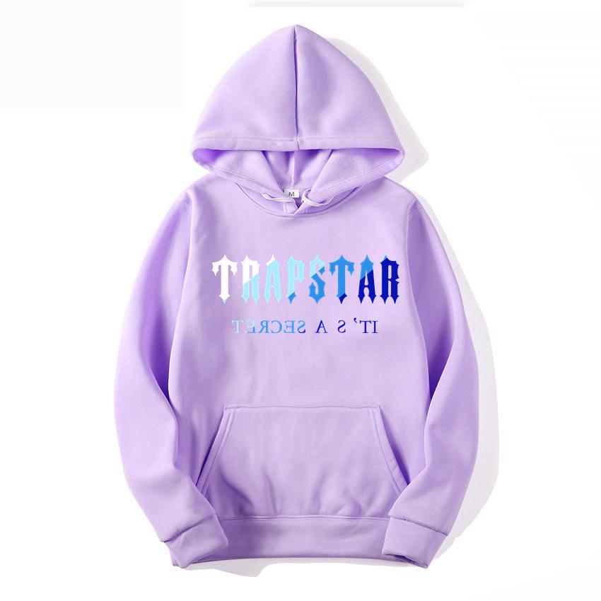 TRAPSTAR Men's Sportswear: Warm 18-Color Hooded Sweatshirt & Pants Set