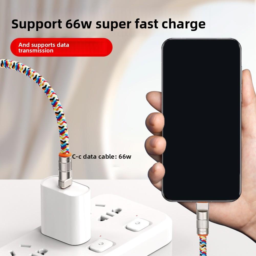 2 In 1 Fast Charging Phone Strap PD66W Phone Hanging Rope Mobile Phone Lanyard  Phone Accessories