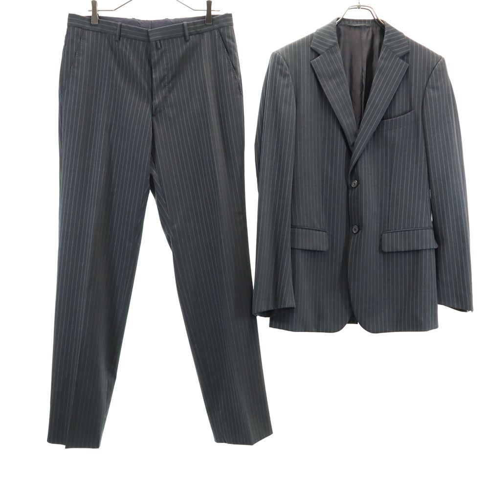 JIL SANDER Tailor made stripe suit Setup 48 Gray Button fly Men's Used