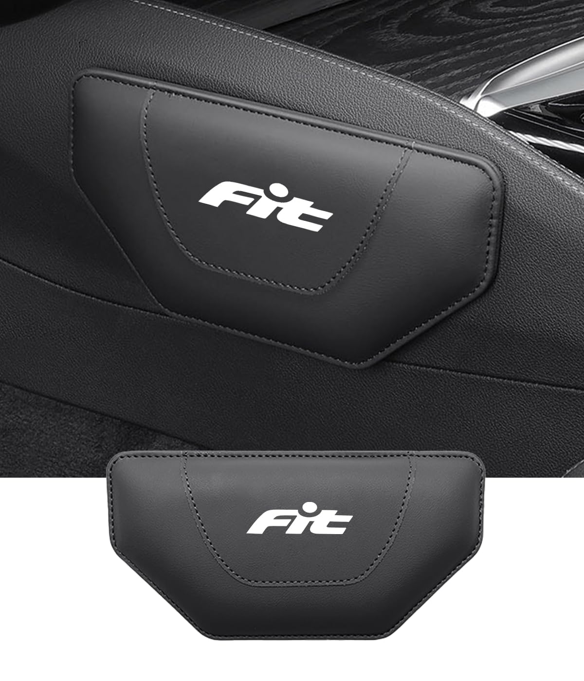 

FIT Car Knee Leg and Elbow Compatible with Fit and Custom Car Center Leather with Memory Cotton Car Convenient Car Interior 1 Piece Pads, Cushions, 3, чёрный