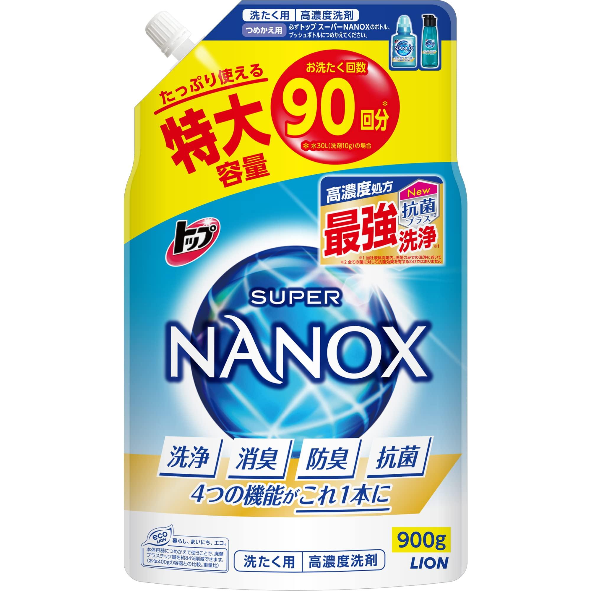 

Top Super Nanox Free High Concentration Laundry Detergent Liquid Refill Extra Large 900g [Large Capacity] Fluorescent/Silicone