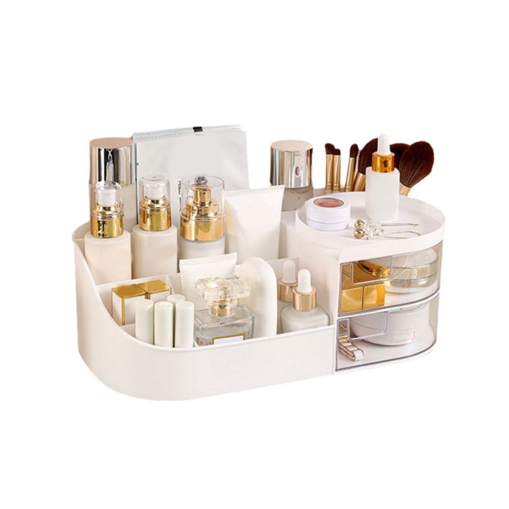 Large Capacity Makeup Box Plastic Sundries Storage Box Simple Jewelry Cosmetic Organizer Skin Care