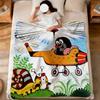 Soft Warm Plush Blanket Fuuny Cartoon Dorm M-Mole Sofa Living Room The Pet Hogar Bed Little Gift Nap K-Krtek Cute Home Flannel